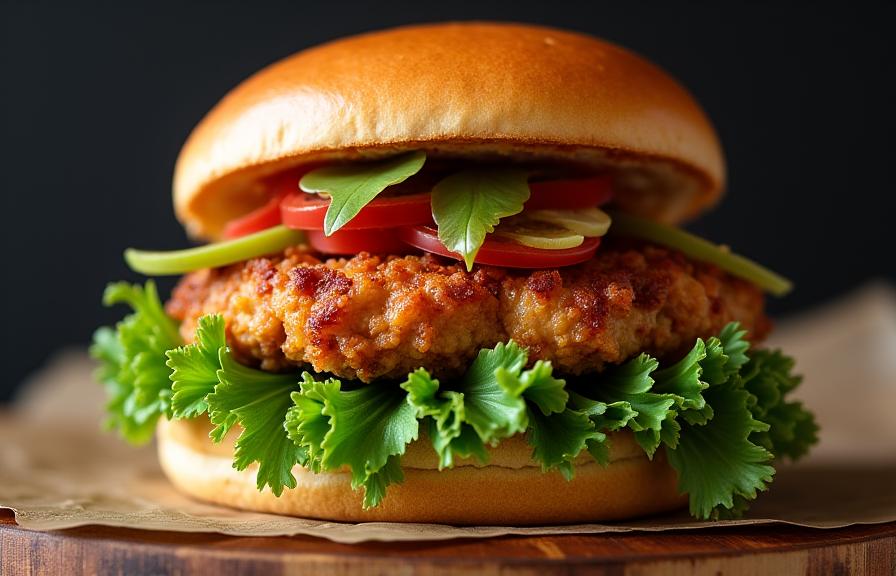 Sandwich ayam kopi fusion kreatif