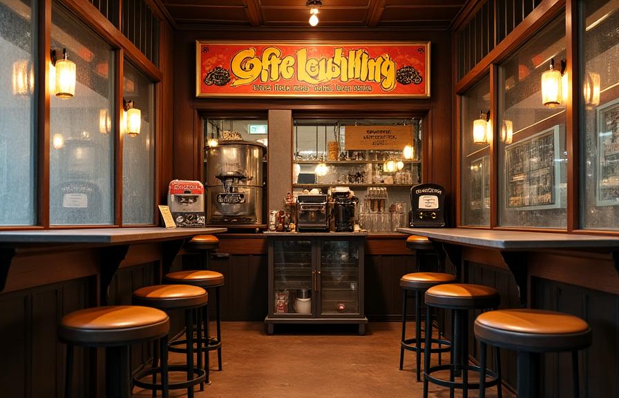 Persediaan vintage Hari Nostalgia Kopitiam dengan peralatan lama