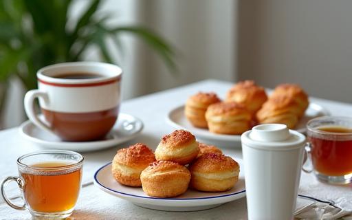 Spread coffee break untuk seminar dengan kuih dan minuman